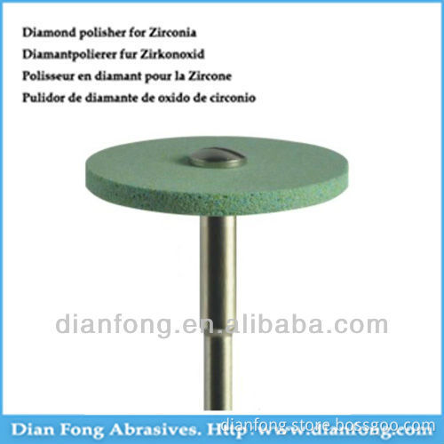 DC105 HP Shank Wheel Diamond Impregnated Mixed Ceramic Powder Comfortable Polisher For Zirconia Abrasives Blasting